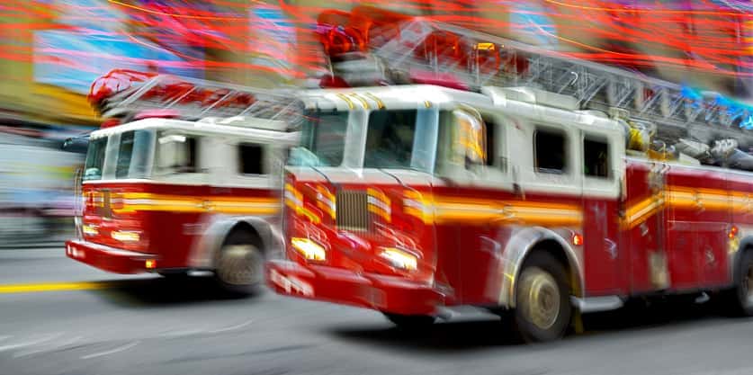 fire trucks