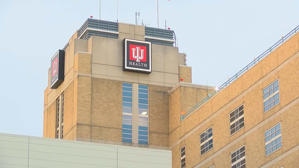 top of IU Health Buidling