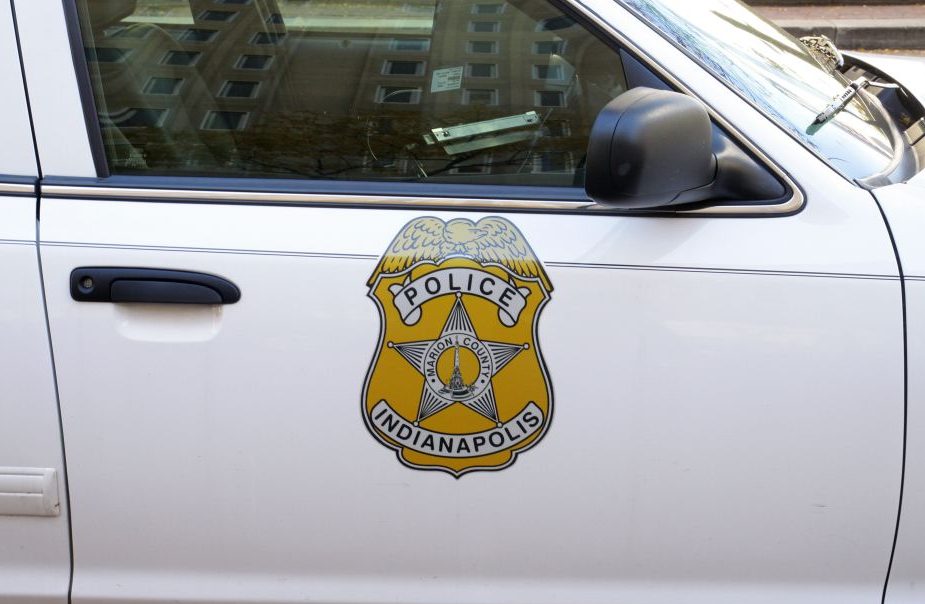 An Indianapolis Police Car, sits in Monument Circle, in Indianapolis, Indiana on SEPTEMBER 30, 2012. (Photo By Raymond Boyd/Michael Ochs Archives/Getty Images)