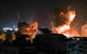 Explosions in Gaza