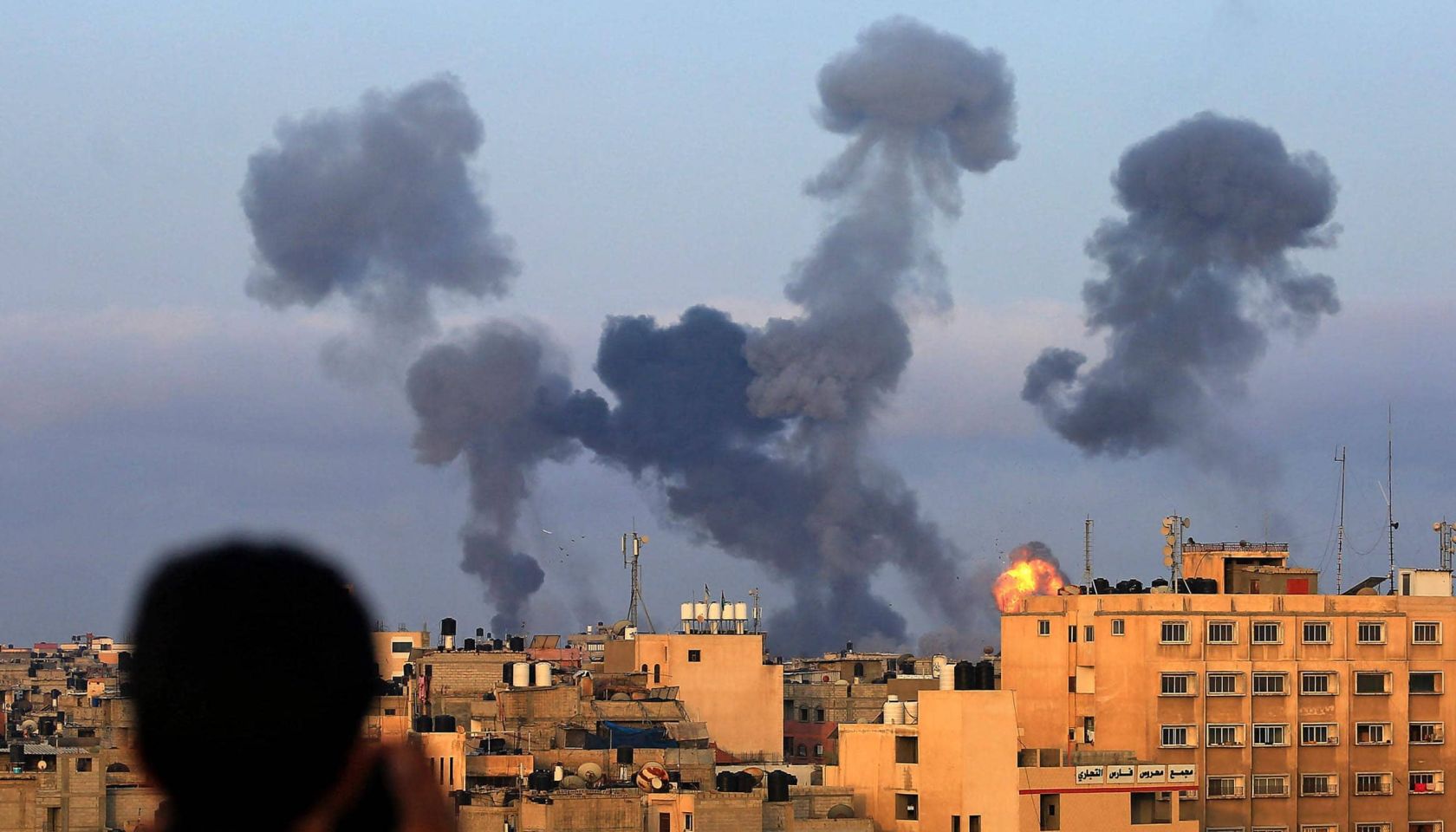 Explosions in Gaza