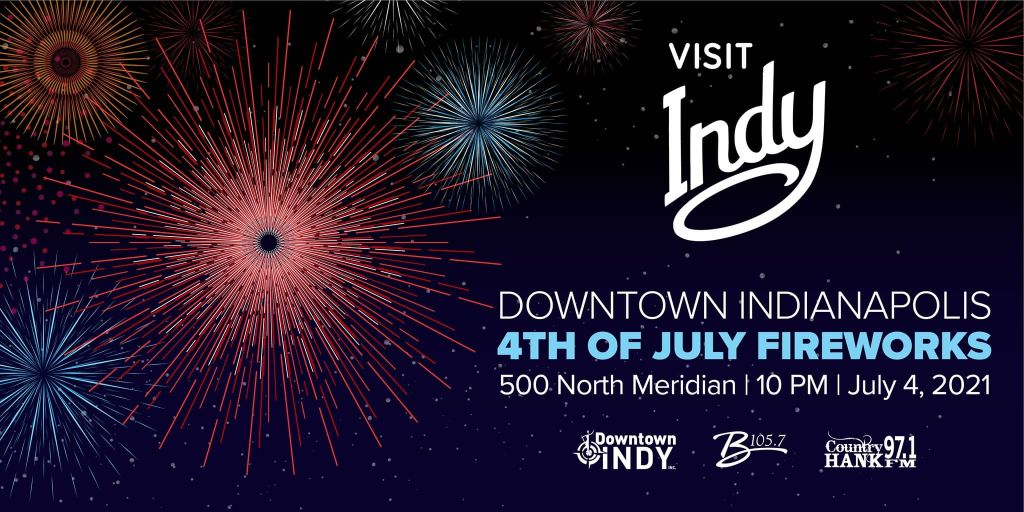 Downtown Indianapolis 4th of July Fireworks 500 North Meridian at 10 PM