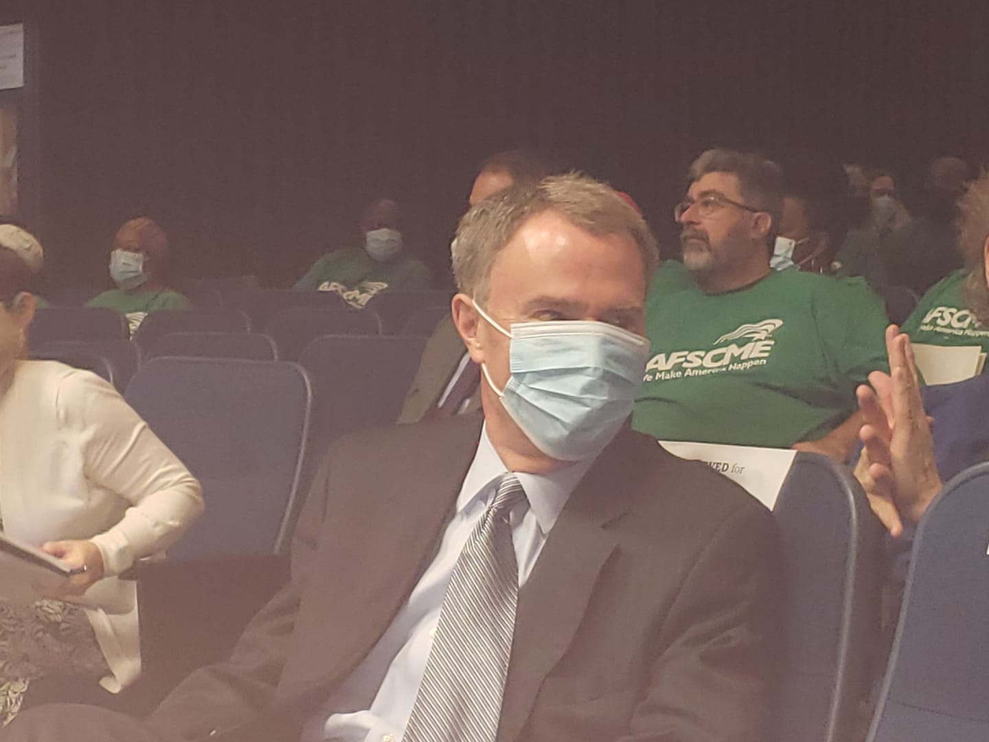 Indy Mayor Joe Hogsett prepares to give the city budget