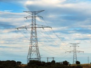 A photo of power lines during the day