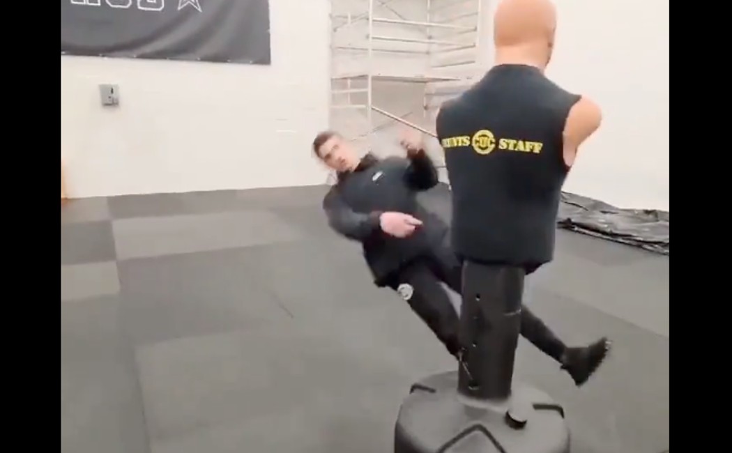 WATCH Martial Arts Student Knocked Out By Dummy WIBC 93.1 FM