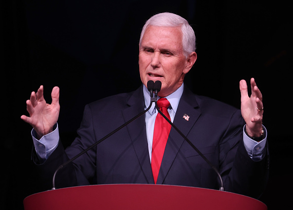 Mike Pence speaking at Stanford University