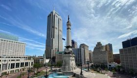 Photograph of downtown Indianapolis.