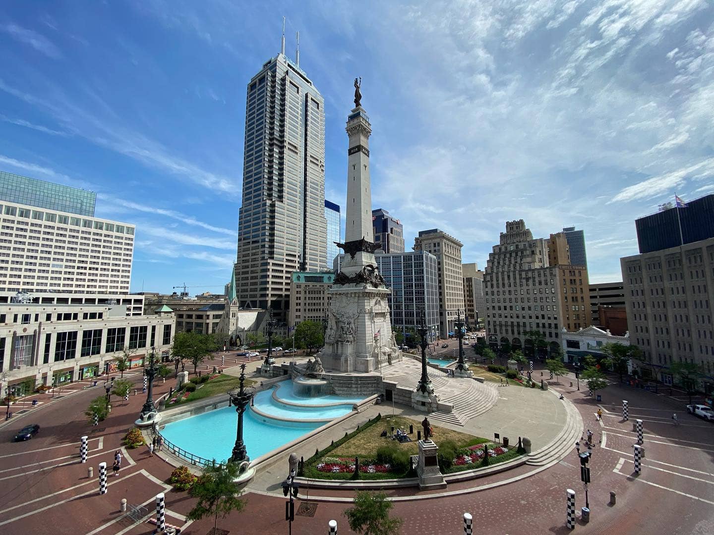 Photograph of downtown Indianapolis.