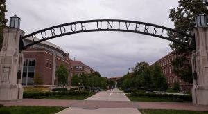entrance to Purdue University