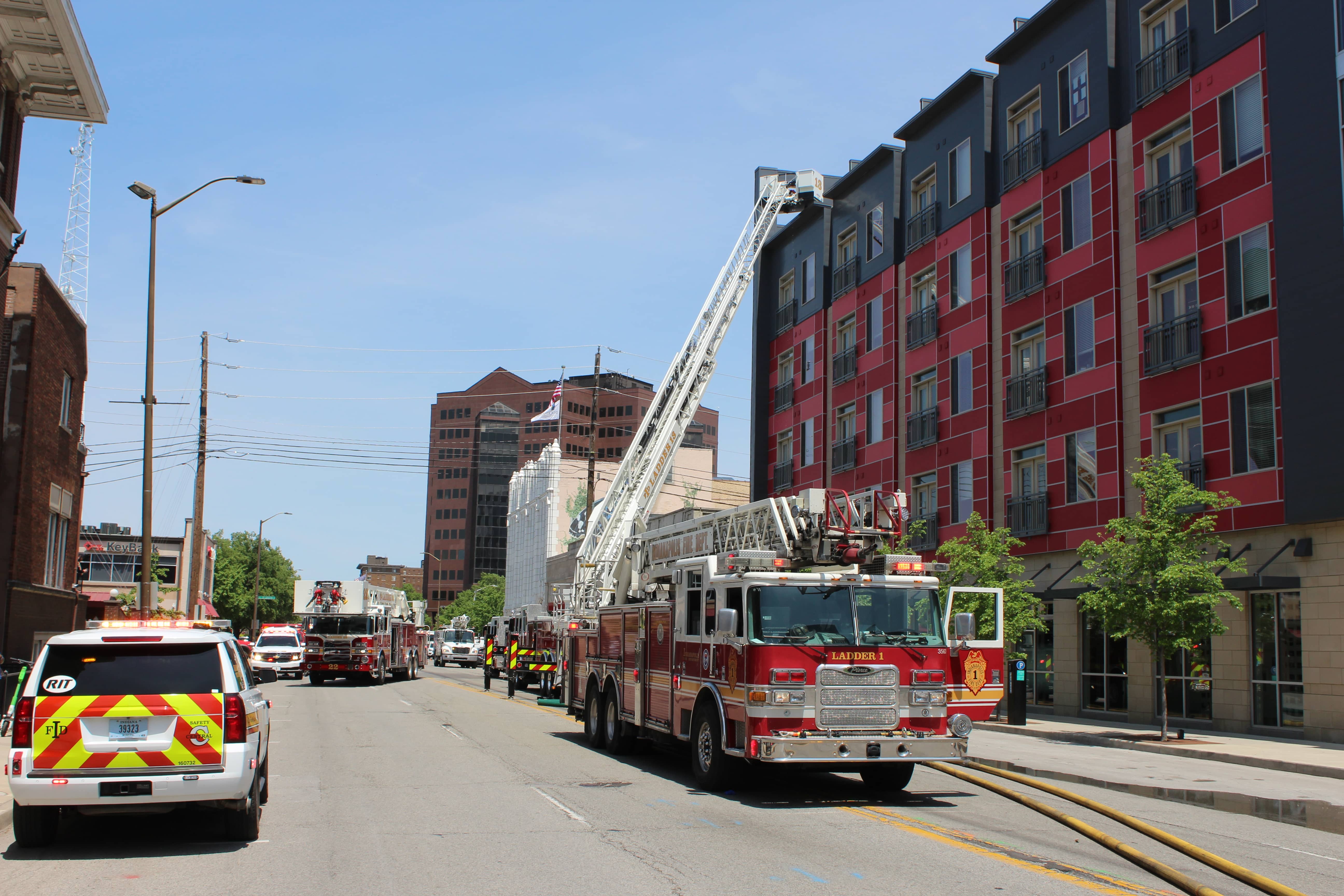A fire at The Congress at Library Square