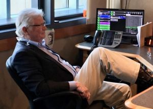 A photo of Greg Garrison in the WIBC studios