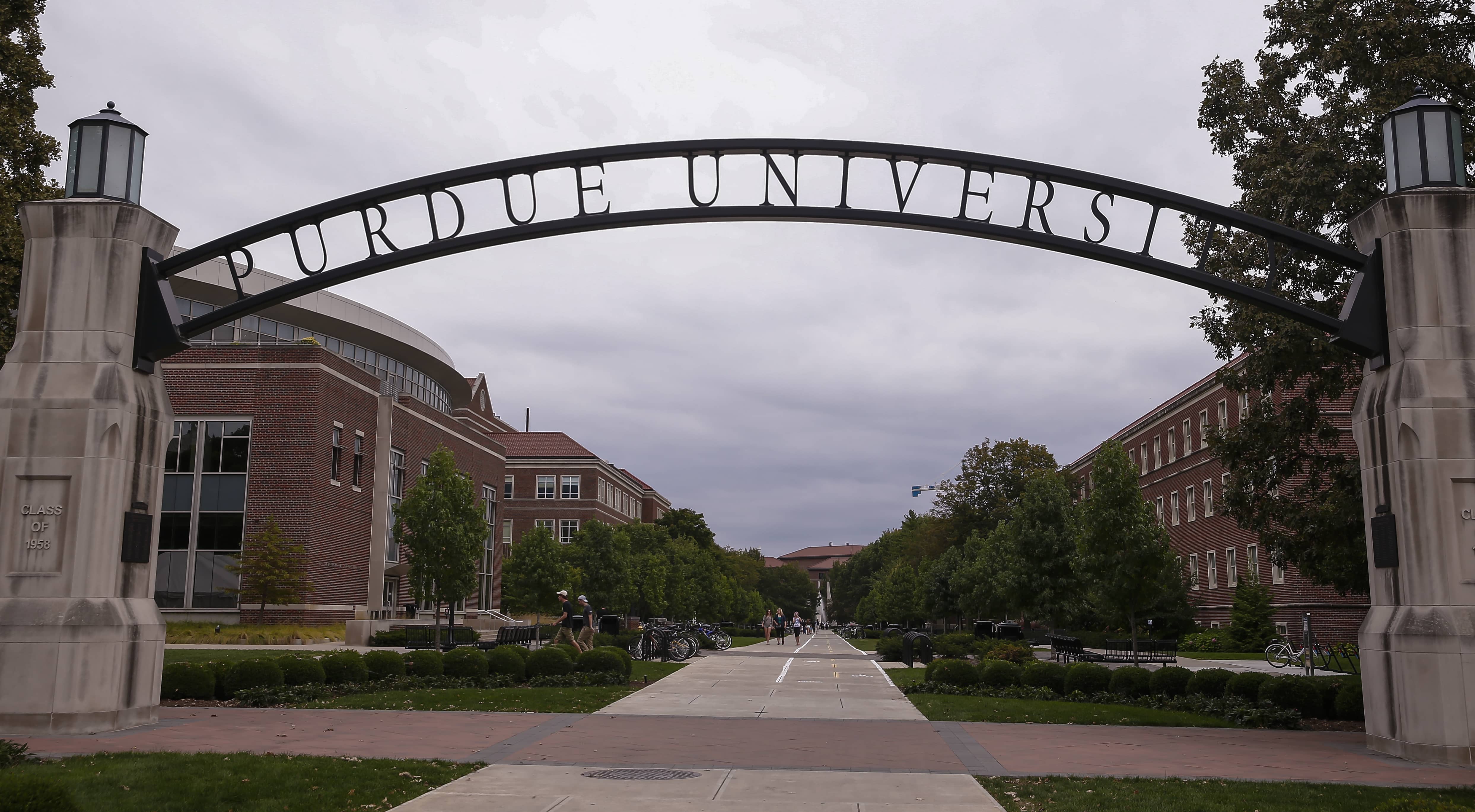 General view of Purdue Boilermakers campus