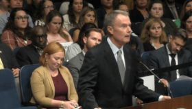 Mayor Joe Hogsett speaking in front of the City County council
