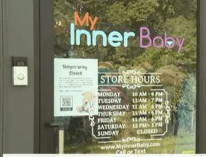 A photo showing My Inner Baby temporarily closed
