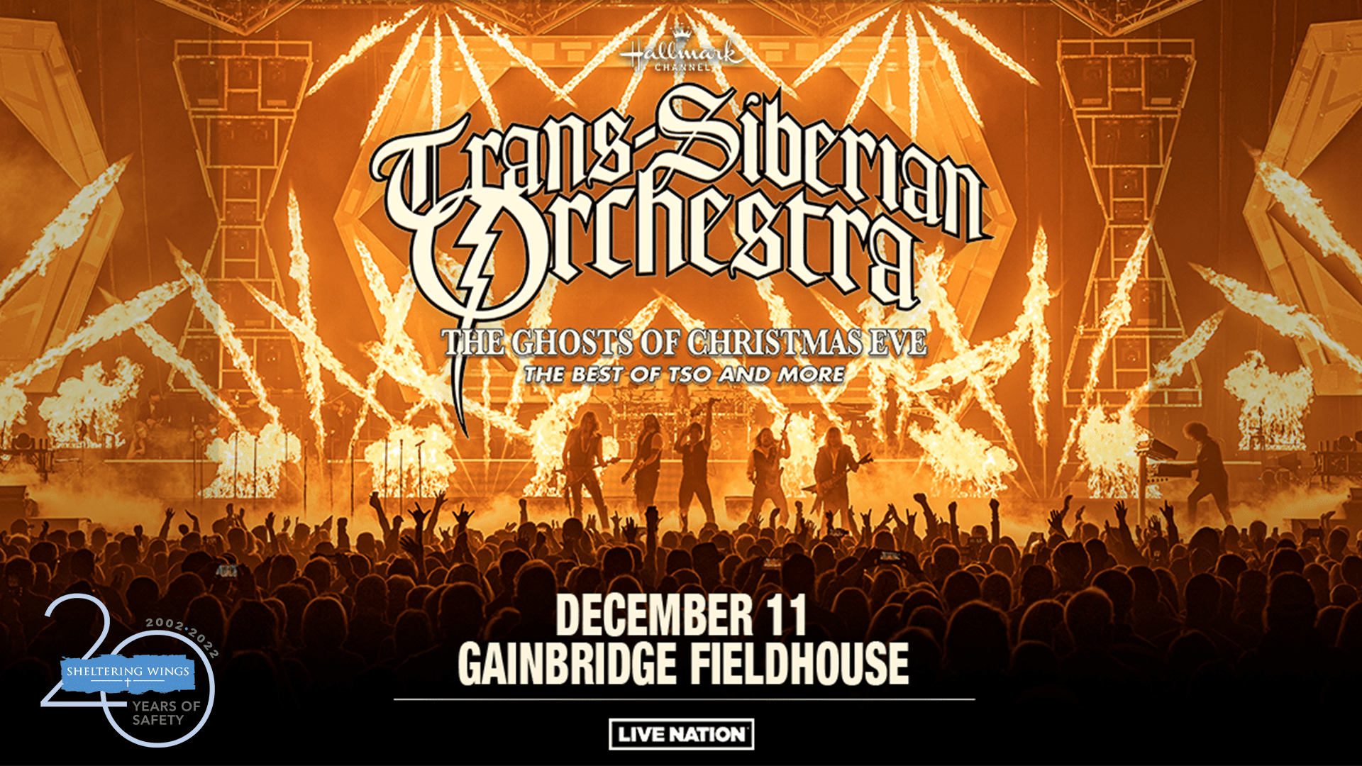 Trans-Siberian Orchestra at Gainbridge Fieldhouse Partnering with Sheltering WIngs