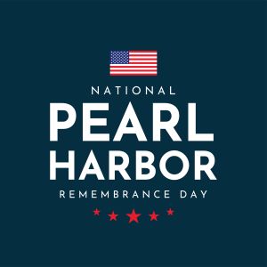 National Pearl Harbor Remembrance Day card, background. Vector