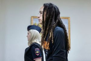 MOSCOW, RUSSIA - JULY 27: Brittney Griner in Russian court in M