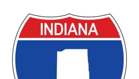Interstate Indiana Road Sign