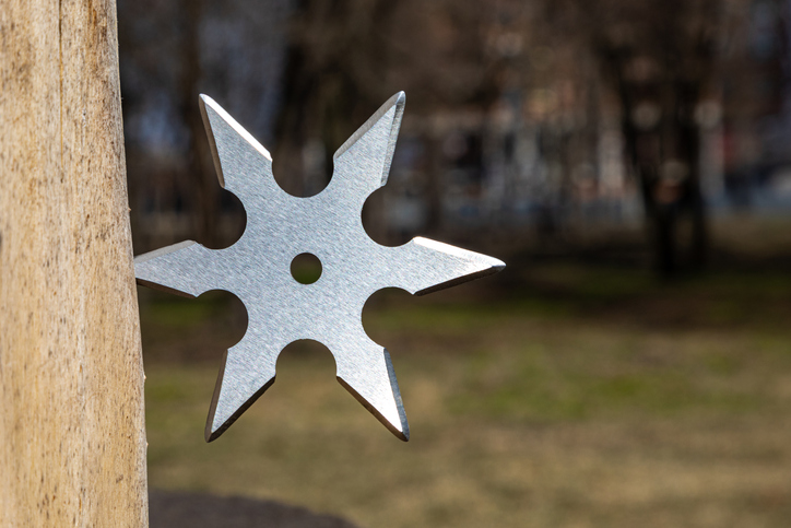 Throwing ninja stars could soon be legal in Indiana.