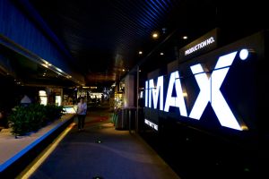 Lightbox of IMAX in a Wanda cinema. According to the...