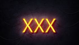 XXX neon banner adult only lights
