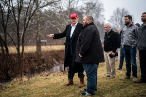 Trump East Palestine Ohio train derailment