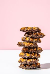 array of girl scout cookies