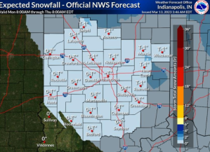 Snow Squalls Likely For Monday