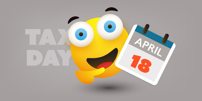 US Tax Day Reminder - Calendar Design Template
