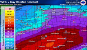 Heavy Rainfall in Indiana