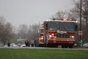 Image of IFD Firefighters Responding to Beech Grove High School