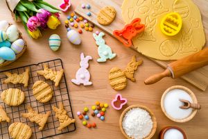 Ingredients for Easter cookies recipe