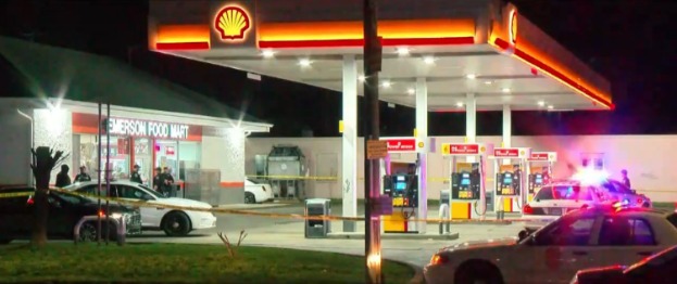 A shooting at an eastside shell gas station kills one.