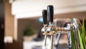 A draught beer tap.