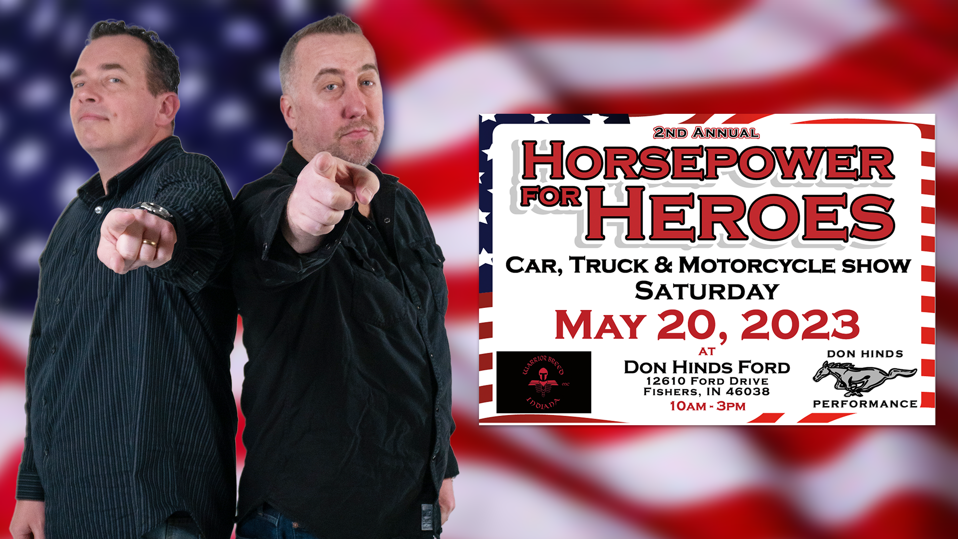 Join Hammer & Nigel At Horsepower For Heroes At Don Hinds Ford