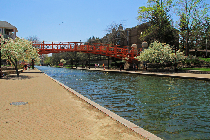 Central Canal in Downtown Indianapolis, Indiana