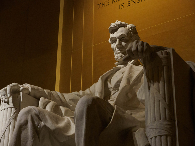 The Lincoln Memorial in Washington, D.C., capital of the United States