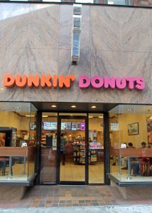 ( Boston, MA,08/26/14) Dunkin' Donuts locations on Tremont Street around Downtown Crossing. Tuesday, August 26, 2014. (Staff photo by Stuart Cahill)