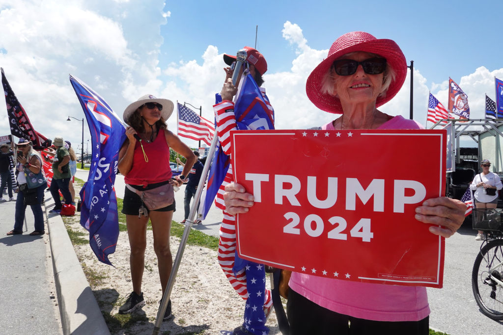 Group Of Trump Supporters Forms Caravan From Miami To Mar-A-Lago Mansion