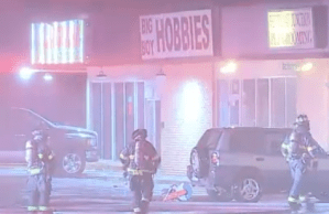 Fire at Strip Mall in Lawrence