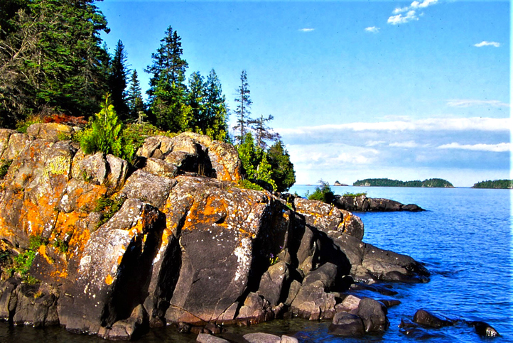 Lichen Covered Rocks - Isle Royale NP - MI