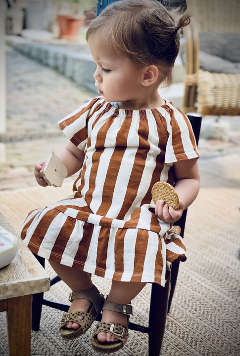 Toddler girl having a break