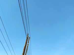 Electric pole and Blue Sky