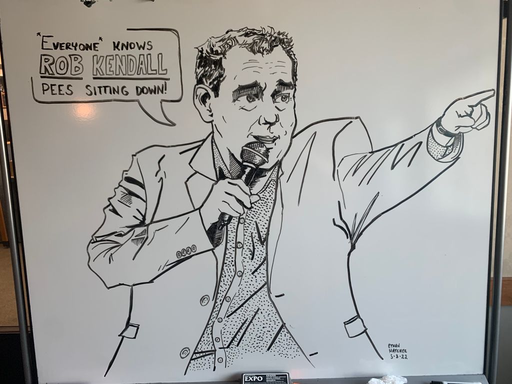 Art From Ethan Hatcher Done On A Dry Erase Board AT WIBC
