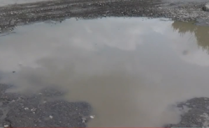 Pothole in Indy causes problems