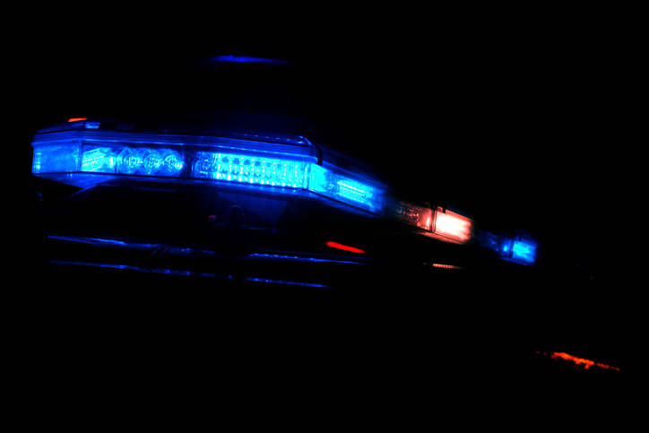 Flashing Lights On a Ambulance.