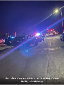 Photo of the scene at E Willard St. and S Hackley St.