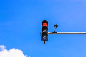 Traffic light and a surveillance camera