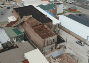 Tornado damage in Paoli