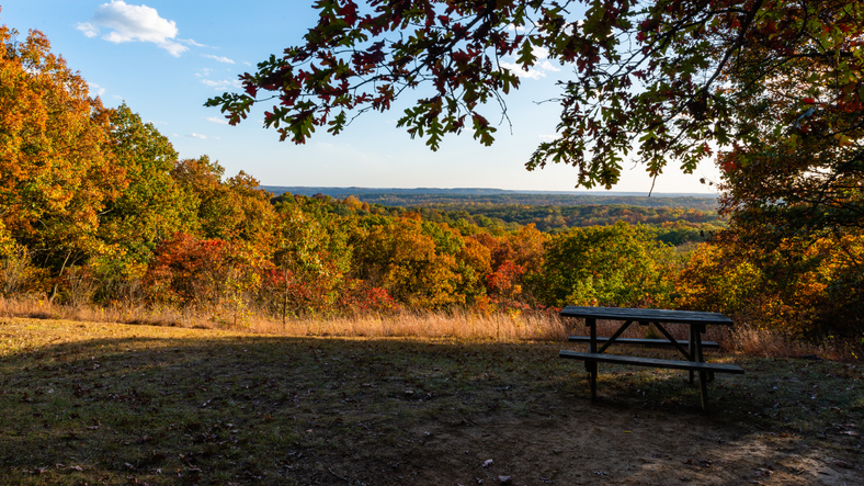 Fall foliage at Brown County State Park, Indiana
